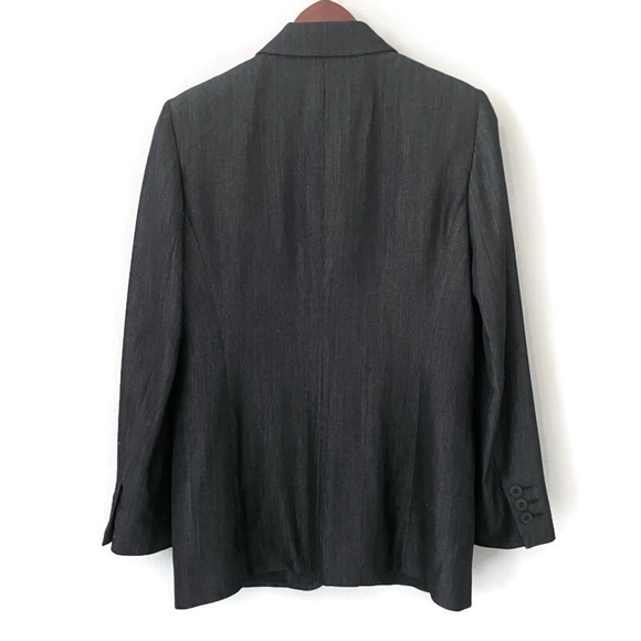 Donna Karan Essentials Made in Italy Wool Blazer – Elegant Minimalist Look, US 4 - Picture 3 of 17